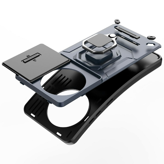 Etui do OnePlus 13R, KickStand Camera Lens, czarne