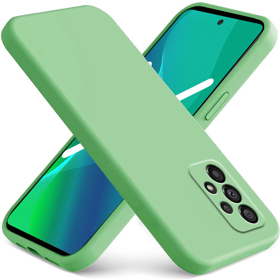Etui do Samsung Galaxy A13 4G, Silicone Lite, miętowe