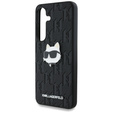 Etui Karl Lagerfeld do Samsung Galaxy S25 Ultra, Leather Monogram Choupette, czarne