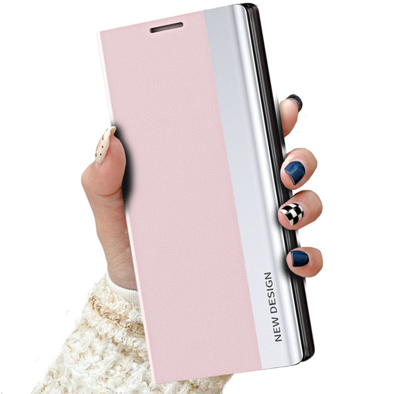 Etui z klapką do Xiaomi Poco X5 5G / Redmi Note 12 5G, Side Magnetic, różowe