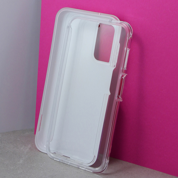 Etui do Samsung Galaxy A14 4G/5G, Suritch Full Body Marble, fioletowe