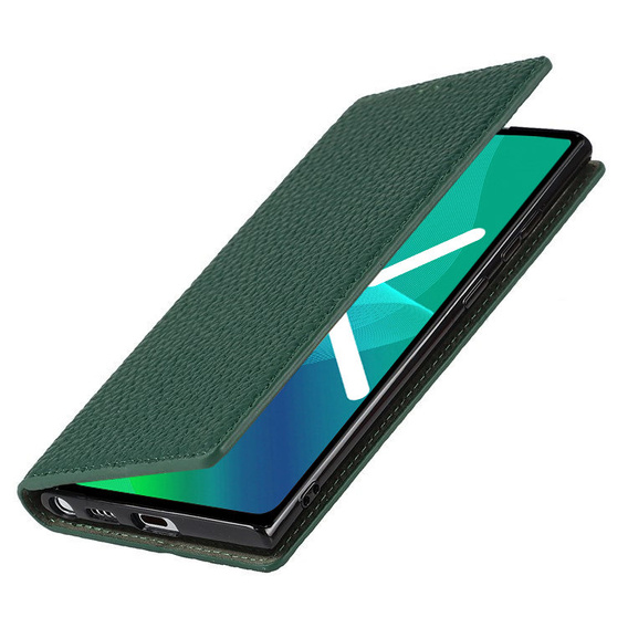 Skórzane etui do Samsung Galaxy S20 Ultra, ERBORD Grain Leather, zielone