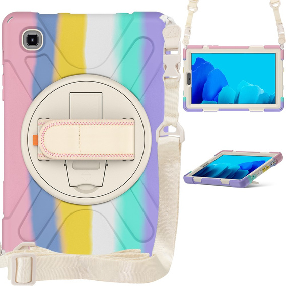 Etui do Samsung Galaxy Tab A7 Lite, Pancerne obrotowe 360, Kolorowe