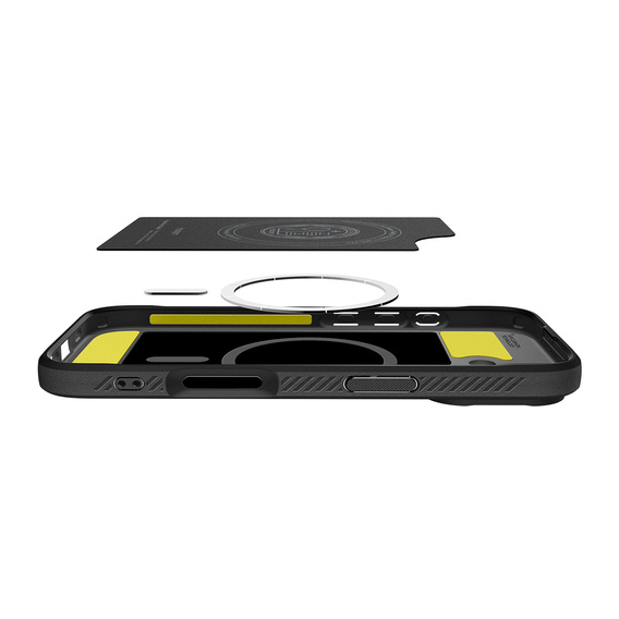 Etui Spigen Rugged Armor MagSafe do iPhone 17, Matte Black