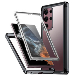 Etui do Samsung Galaxy S23 Ultra, Shockproof, z folią, czarne