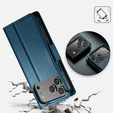 Etui portfelowe Glossy Litchi z klapką do iPhone 17 Pro Max