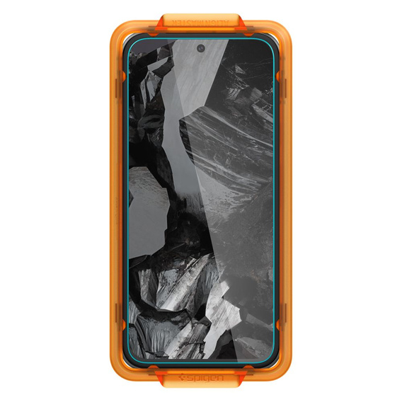 Szkło Hartowane z ramką do montażu SPIGEN Alm Glas.TR do Google Pixel 8A  (2 sztuki)