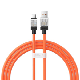 Baseus CoolPlay kabel USB-A USB-C 1 m 100 W - Pomarańczowy
