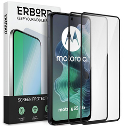 2x Szkło Hartowane ERBORD 3D do Motorola Moto G35 5G – ochrona całego ekranu