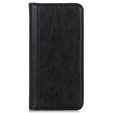Etui z klapką do Motorola Edge 50 Pro, Split Leather, czarne
