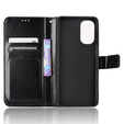 Etui z klapką do Motorola Moto G62 5G, Crazy Horse Wallet, czarne