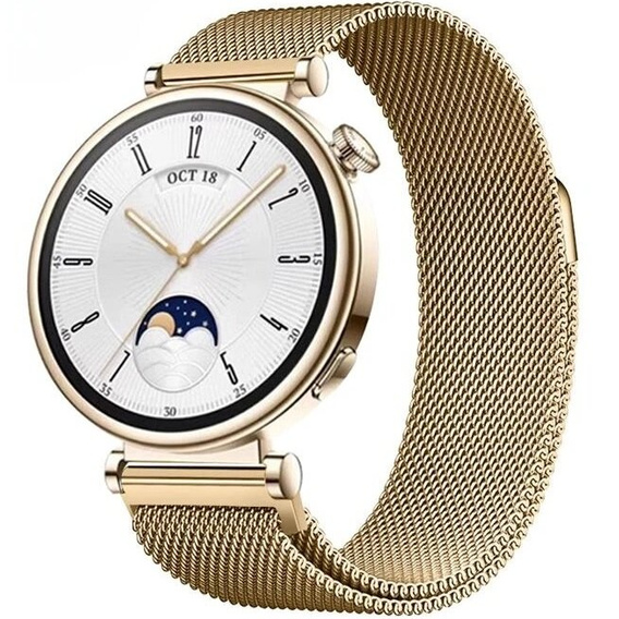 Bransoleta uniwersalna milanese 18mm, Złota