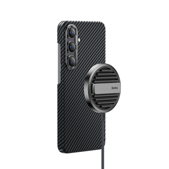 Etui BENKS Armor Air Kevlar 600D Metal Frame, z MagSafe do Samsung Galaxy S24