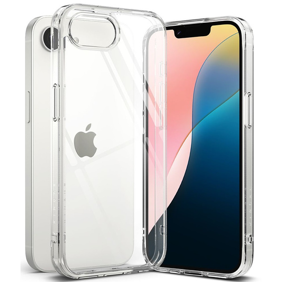Etui Ringke Fusion do Iphone 16E, Clear + Szkło Hartowane 9H