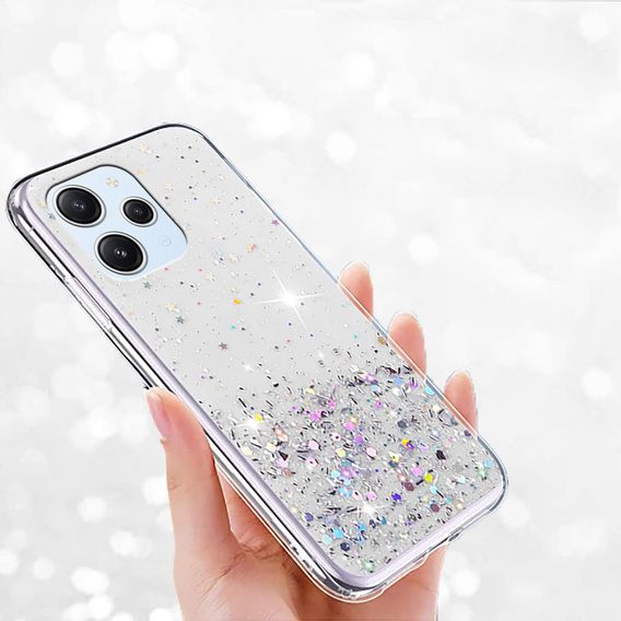 Etui do Xiaomi Redmi 12, Glittery, przezroczyste