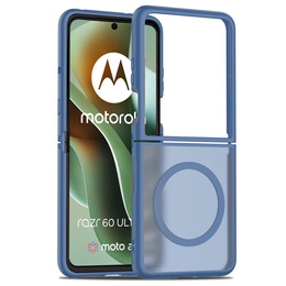 Etui ochronne do Motorola Razr 60 Ultra 5G – kompatybilne z MagSafe, niebieskie