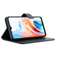 Etui z klapką do Oppo A38 4G / Oppo A18 4G, Crazy Horse Wallet, czarne