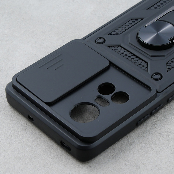 Etui pancerne do Oppo Reno 10 / 10 Pro, CamShield Slide, czarne