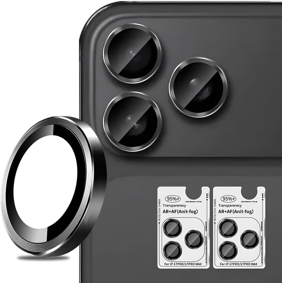 Szkło na aparat ERBORD OPTIK Pro – zestaw 2 szt. do iPhone 17 Pro / 17 Pro Max