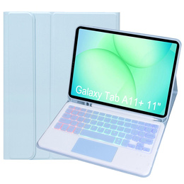 Etui z podświetlaną klawiaturą Bluetooth i touchpadem do Samsung Galaxy Tab A11+
