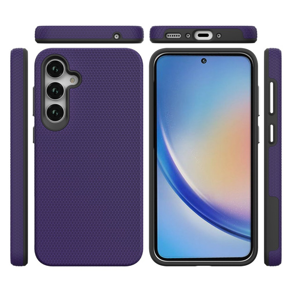 Etui pancerne do Samsung Galaxy A35 5G, Dual Armored, fioletowe