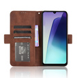 Etui z klapką do Xiaomi Redmi 14C / Xiaomi Poco C75, Card Slot, brązowe