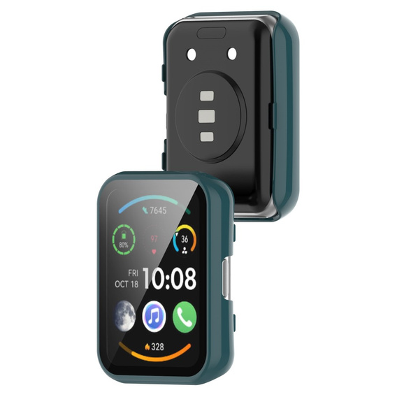 2w1 Etui + Szkło Hartowane do Huawei Watch Fit / Fit SE, zielone