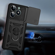Etui pancerne do Realme C61, CamShield Slide, czarne
