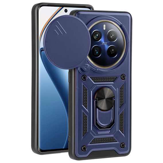 Etui pancerne do Realme 12 Pro 5G / 12 Pro+ 5G, CamShield Slide, niebieskie
