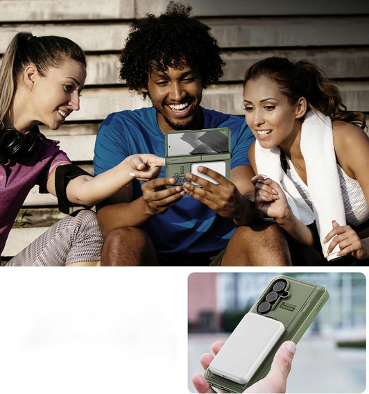 Etui pancerne Dexnor Magnetic z podwójnymi podstawkami do Samsung Galaxy Z Fold7