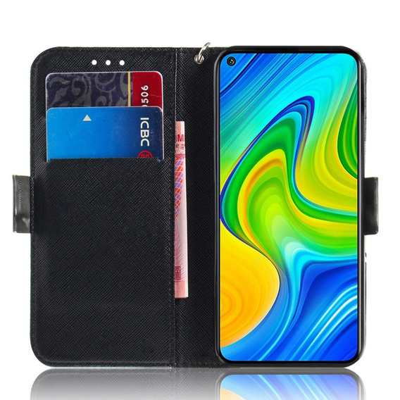 Etui z klapką do Xiaomi Redmi Note 9, Wallet, Mandala Flower