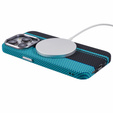 Etui do iPhone 13 Pro, Carbon Fiber MagSafe, czarne / niebieskie