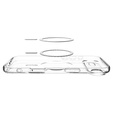 Etui Spigen Ultra Hybrid MagSafe do iPhone 17 Air, Clear/White