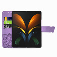 Etui z klapką do Samsung Galaxy Z Fold 4 5G, Butterfly, fioletowe