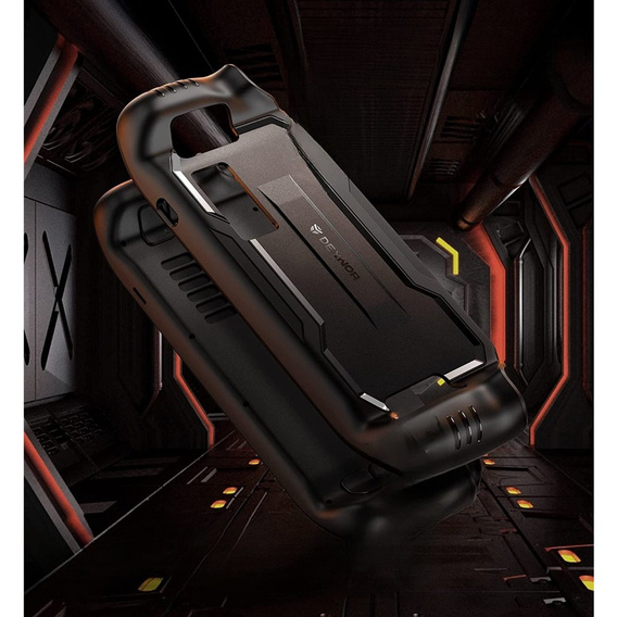 Zestaw Etui Dexnor do Steam Deck, Rugged, Czarne + Szkło Spigen