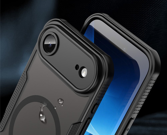 Etui pancerne do iPhone 17 Air, do MagSafe, matowe, czarne