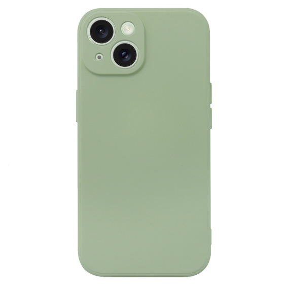 Etui do iPhone 15 Plus, Silicone Lite, zielone