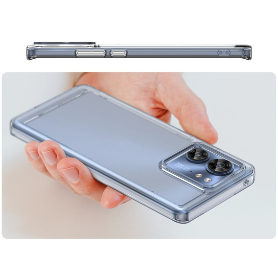 Etui do Motorola Edge 40, Fusion Hybrid, przezroczyste