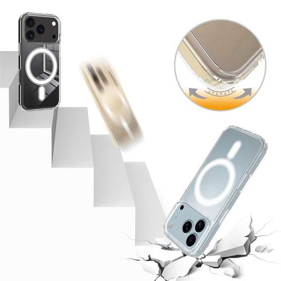Etui magnetyczne TPU + Akryl do iPhone 17 Pro Max