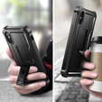 Etui pancerne do iPhone XS Max, Dexnor Full Body, czarne