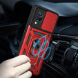 Etui pancerne do Vivo V21 5G, CamShield Slide, czerwone