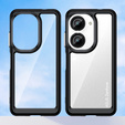 Etui do Asus Zenfone 9 5G / 10 5G, Fusion Hybrid, przezroczyste / czarne