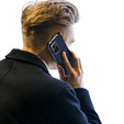 Etui Dux Ducis do iPhone 17 Air, Skin Pro, z klapką, z miejscem na kartę, granatowe