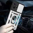 Etui pancerne do Realme C53 4G, CamShield Slide, srebrne