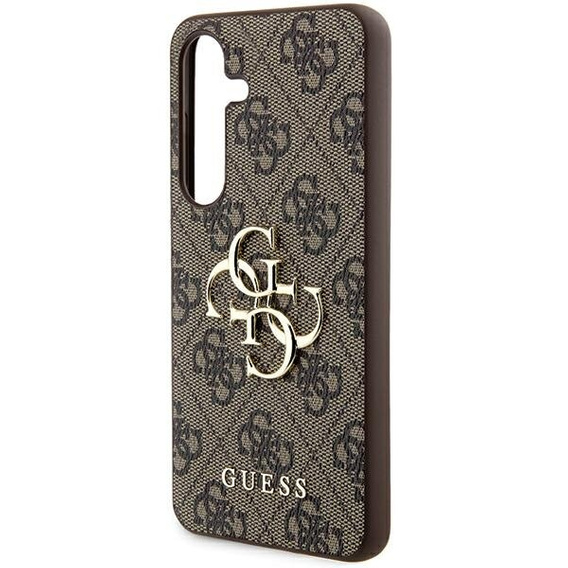 Etui GUESS do Samsung Galaxy A55, 4G Big Metal Logo, brązowe