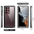 Etui do Samsung Galaxy S23 Ultra, Shockproof, z folią, czarne
