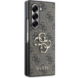 Etui GUESS do Samsung Galaxy Z Fold6, 4G Big Metal Logo, brązowe
