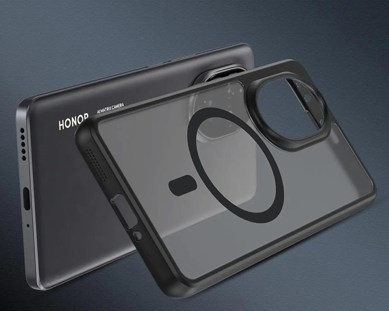 Etui do Honor 200 Pro, do MagSafe, ERBORD Matt Case, czarny