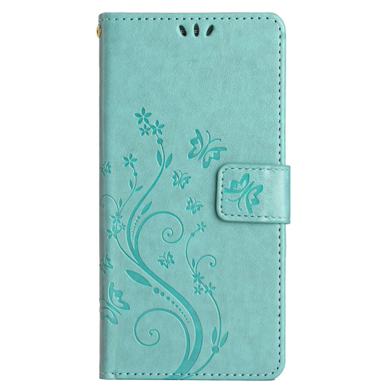Etui z klapką do Samsung Galaxy A14 4G/5G, Butterfly, zielone