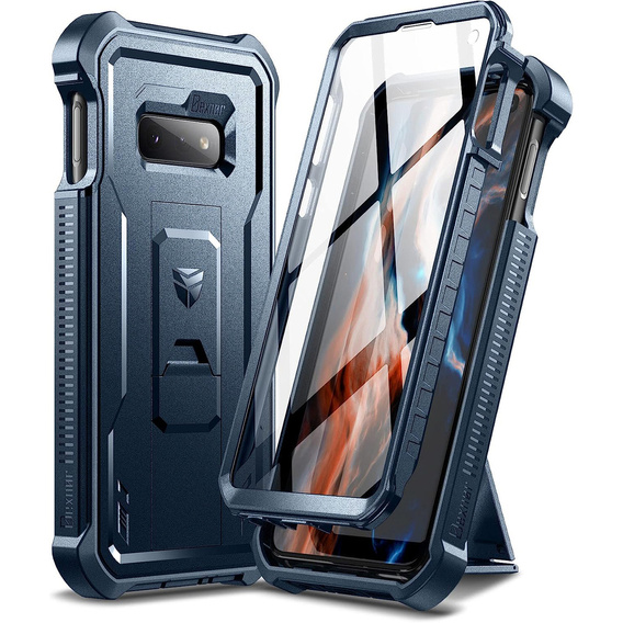 Etui pancerne do Samsung Galaxy S10e, Dexnor Full Body, granatowe